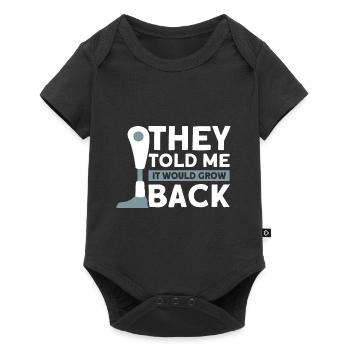 Handicap Amputee Amputation Prosthetic Leg - Baby Premium short-sleeve bodysuit - black - Front