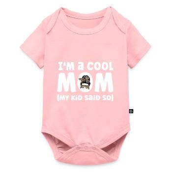 Cool Maman Drôle Maman - Body à manches courtes Premium Bébé - rose - Devant