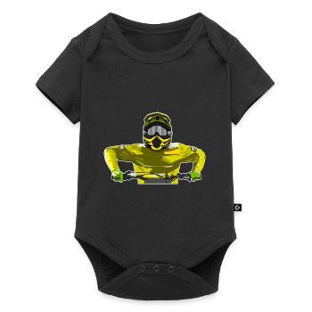 Motocross / Enduro / Freestyle mx / Dirtbike retro - Baby Premium short-sleeve bodysuit - black - Front