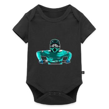 Motocross / Enduro / Freestyle mx / Dirtbike retro - Baby Premium short-sleeve bodysuit - black - Front