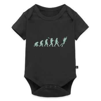 Tauchen Evolution - Baby Premium Kurzarmbody - Schwarz - Vorne