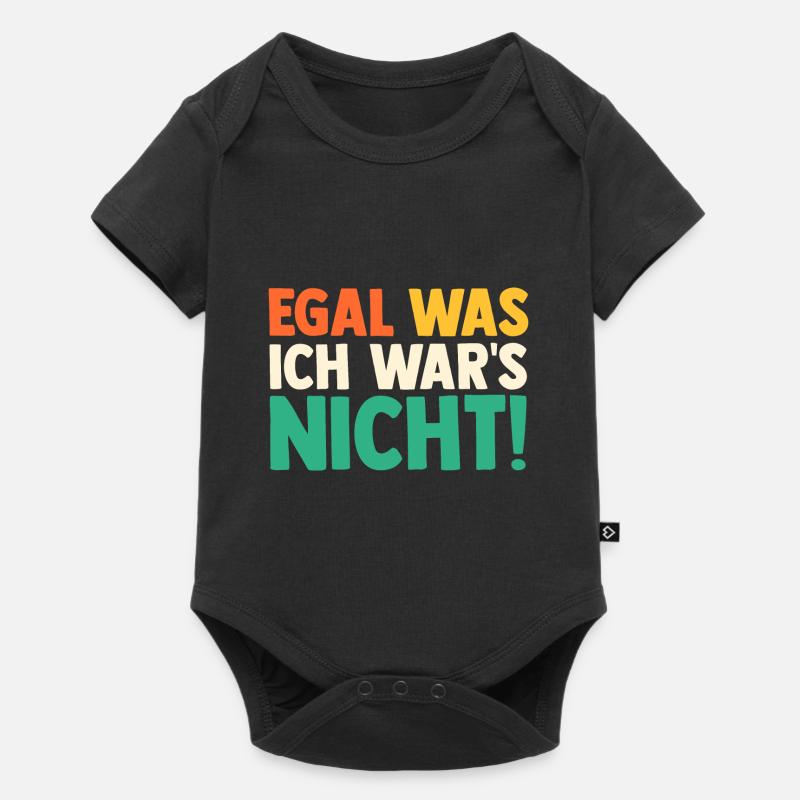 Egal was ich wars nicht Retro - Baby Premium Kurzarmbody - Schwarz