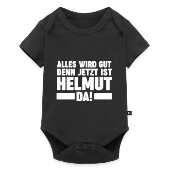 Helmut - Baby Premium Kurzarmbody - Schwarz - Vorne