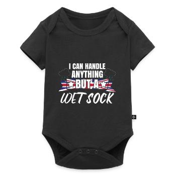 Ich kann mit allem umgehen, nur nicht mit einer nassen Socke - Baby Premium Kurzarmbody - Schwarz - Vorne