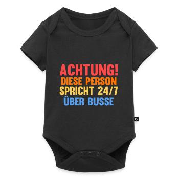 Bus Busfahrer - Baby Premium Kurzarmbody - Schwarz - Vorne