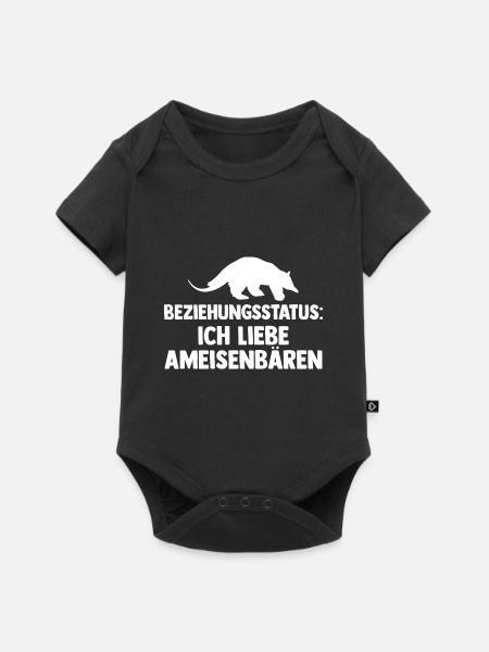 Ameisenbär - Baby Premium Kurzarmbody - Schwarz