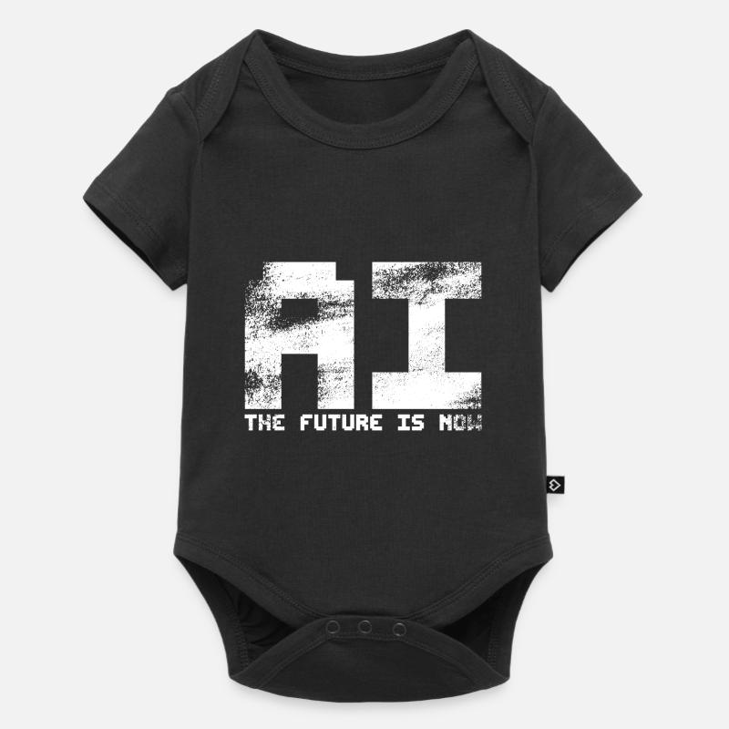 Artificial Intelligence - AI - The future is now - Baby Premium short-sleeve bodysuit - black
