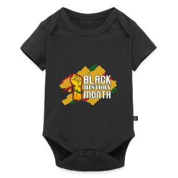 Black History Month Black History - Baby Premium Kurzarmbody - Schwarz - Vorne