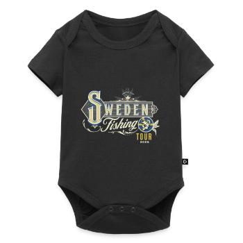 Sweden 2025 Fishing Angler Fishing Trip - Baby Premium short-sleeve bodysuit - black - Front