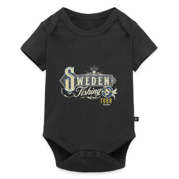 Sweden 2026 Fishing Angler Fishing Trip - Baby Premium short-sleeve bodysuit - black - Front