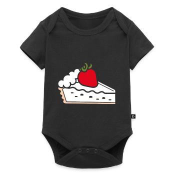 Tarte aux fraises - Body à manches courtes Premium Bébé - noir - Devant