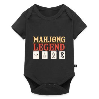 Cadeau pour les fans de Mahjong - Body à manches courtes Premium Bébé - noir - Devant