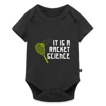 Das ist Racket Science - Baby Premium Kurzarmbody - Schwarz - Vorne