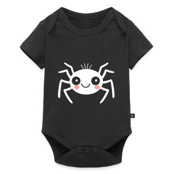 Spinne - Baby Premium Kurzarmbody - Schwarz - Vorne