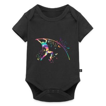 Perchiste Enfant Saut à la perche - Body à manches courtes Premium Bébé - noir - Devant