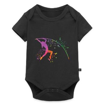 Perchiste Enfant Saut à la perche - Body à manches courtes Premium Bébé - noir - Devant