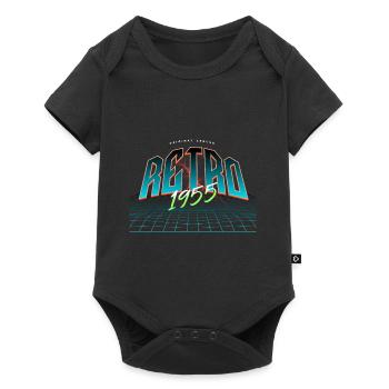 1955 Year of birth Year of birth - Baby Premium short-sleeve bodysuit - black - Front