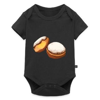 Krapfens Beignets De carnaval Crêpes berlinoises - Body à manches courtes Premium Bébé - noir - Devant