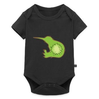 Kiwi bird - Baby Premium short-sleeve bodysuit - black - Front