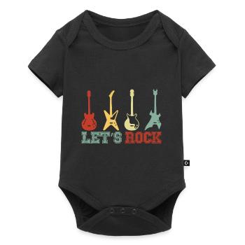 Electric rock guitars - Baby Premium short-sleeve bodysuit - black - Front
