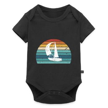 Segeln - Baby Premium Kurzarmbody - Schwarz - Vorne