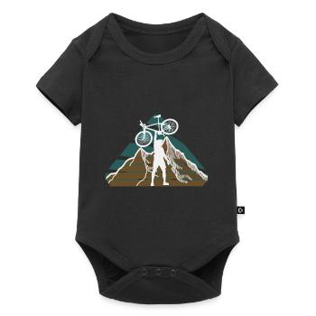 Vélo Vélo VTT VTT Vélo Sport Motif - Body à manches courtes Premium Bébé - noir - Devant