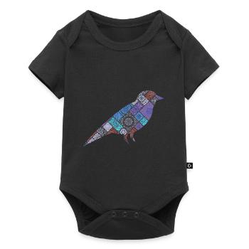 Bird Bird - Baby Premium Kurzarmbody - Schwarz - Vorne