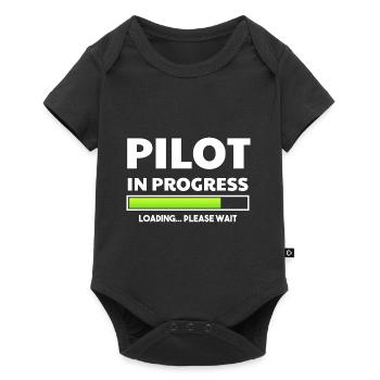 Formation de pilote d’avion I Cadeau - Body à manches courtes Premium Bébé - noir - Devant