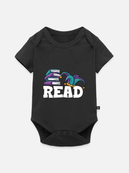 Lesen - Baby Premium Kurzarmbody - Schwarz