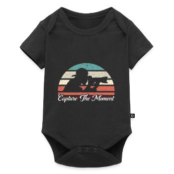 Cameraman Gift for Photographer - Baby Premium short-sleeve bodysuit - black - Front