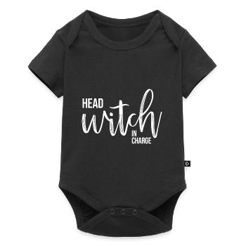 Halloween Witch Witchcraft Magic Magic Magic Magice Costume - Baby Premium short-sleeve bodysuit - black - Front