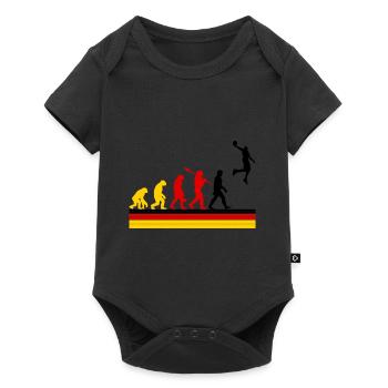 Basketball Sports Evolution Germany BBall Dunk - Baby Premium short-sleeve bodysuit - black - Front