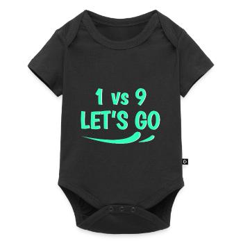 1 vs 9 lets go - Baby Premium short-sleeve bodysuit - black - Front