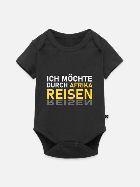 Afrika Reise - Baby Premium Kurzarmbody - Schwarz