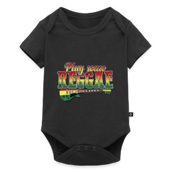 Jouer du reggae / guitare, musique, Jamaïque - Body à manches courtes Premium Bébé - noir - Devant
