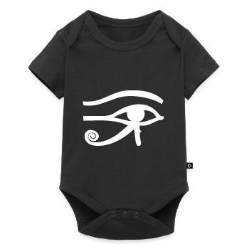 Ägypten Auge a - Baby Premium Kurzarmbody - Schwarz - Vorne