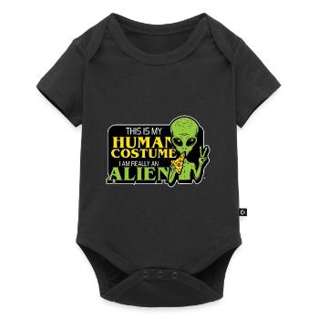 Cryptid Society Cryptozoologie Strangeology Gee - Body à manches courtes Premium Bébé - noir - Devant