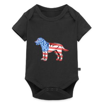 Labrador Retriever Labrador Retriever Flag - Baby Premium short-sleeve bodysuit - black - Front