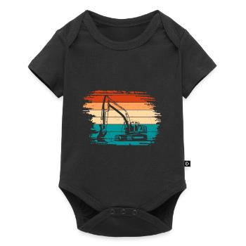 Excavatrice - Body à manches courtes Premium Bébé - noir - Devant