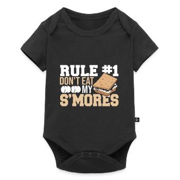 Camping Rule Number 1 Don't Eat My Smores Camping - Baby Premium short-sleeve bodysuit - black - Front