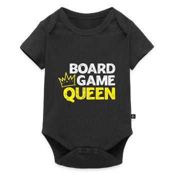 Brettspiel-Königin - Baby Premium Kurzarmbody - Schwarz - Vorne