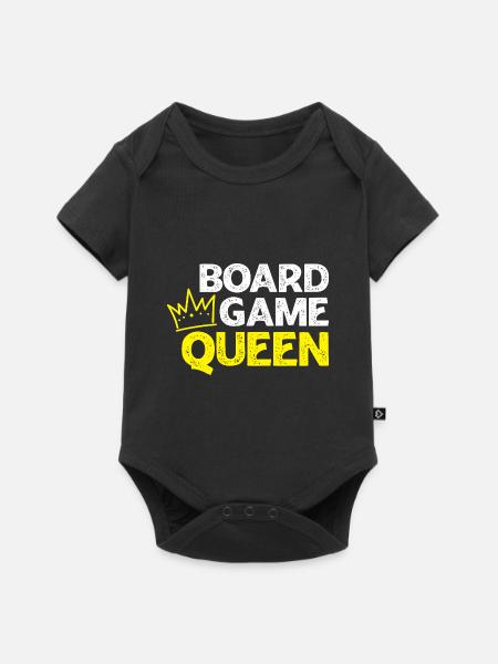 Brettspiel-Königin - Baby Premium Kurzarmbody - Schwarz
