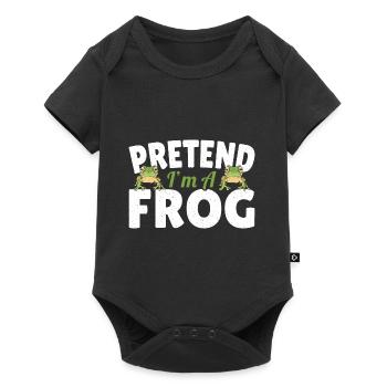 Funny Pretend at A Frog Herpetologist Froggy Amphi - Baby Premium short-sleeve bodysuit - black - Front