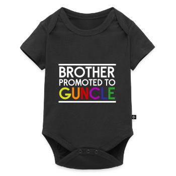 Oncle Guncle Brother gay promu Oncle Nouveauté - Body à manches courtes Premium Bébé - noir - Devant