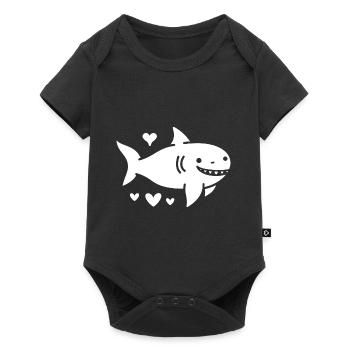 Requin - Body à manches courtes Premium Bébé - noir - Devant