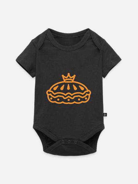 Pfannkuchen - Baby Premium Kurzarmbody - Schwarz