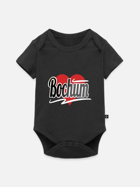 Bochum - Baby Premium Kurzarmbody - Schwarz