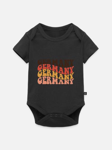 Germany - Baby Premium Kurzarmbody - Schwarz