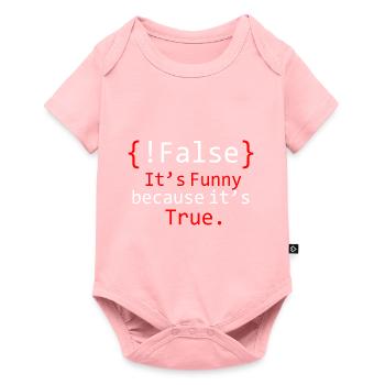 Debugging Programmierer Informatik Computer Nerd - Baby Premium Kurzarmbody - Rosa - Vorne