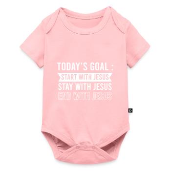 Bible Verse - Baby Premium short-sleeve bodysuit - rose - Front